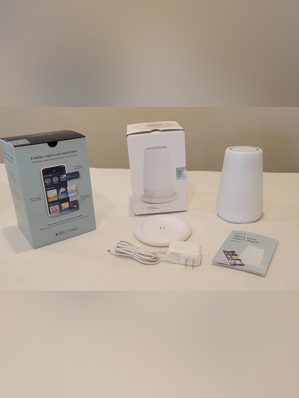 Hatch Rest+ 2nd Generation All-in-One Sleep Assistant in White